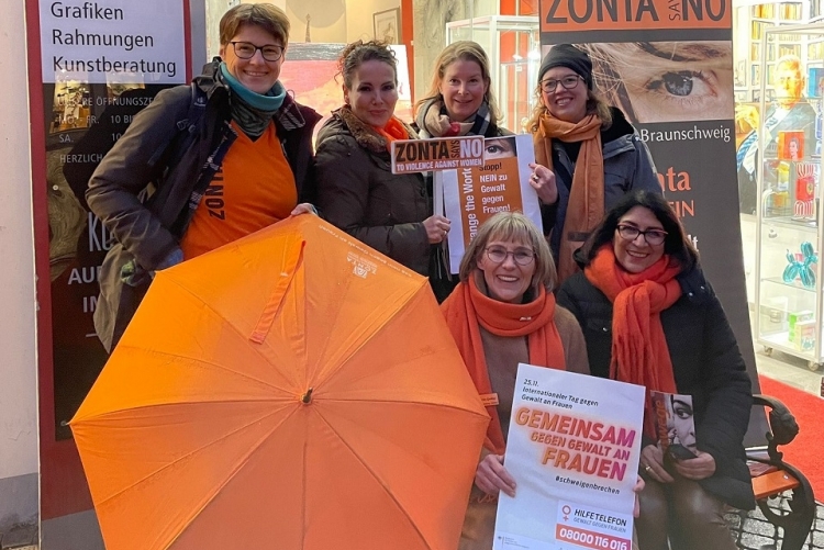 Der Zontaclub Braunschweig beteiligt sich am „Internationalen Tag gegen Gewalt an Frauen